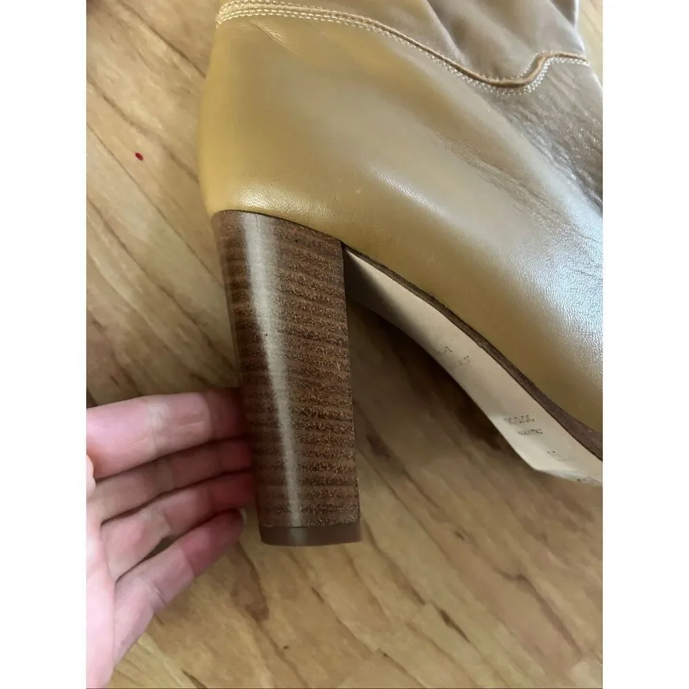 FRAME X Tamara Mellon Boots brown/tan high knee soft leather New no box size 8.5